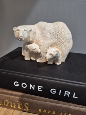 Polar Bear Family Heavy Resin Figurine